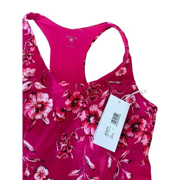 Johnny Was Misty Fall Everyday Tennis Dress L Pink Floral Print Racerback $270 - Picture 9 of 13